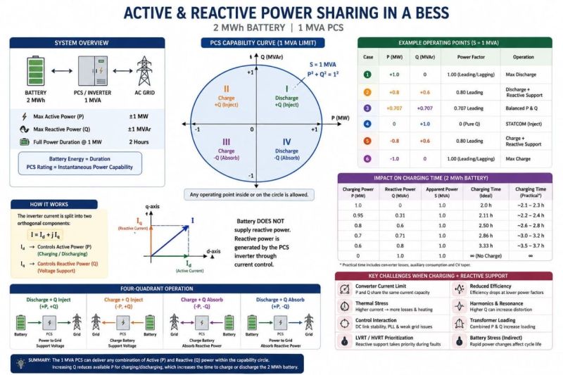 Understanding Active & Reactive Power Sharing in BESS: A Simple Guide