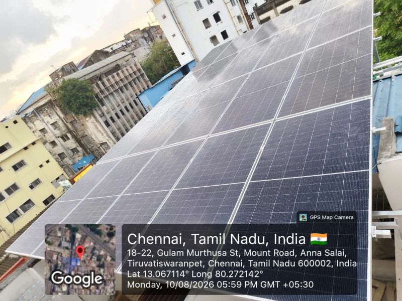 12.5 kW Solar + 12 kWh High-Voltage Battery Successfully Installed at Triplicane, Chennai